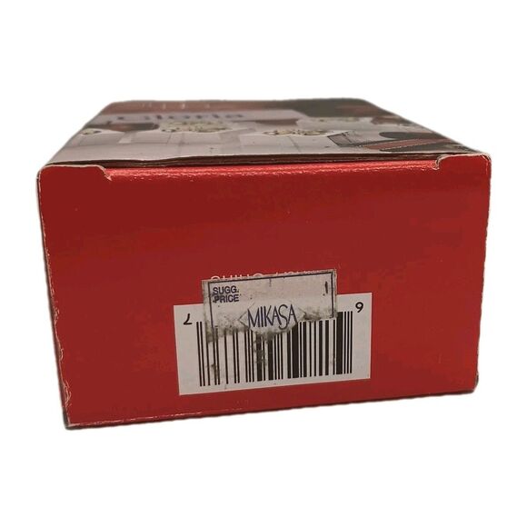 Vintage Silver & Gold Tone Place Card Holders Box Present With Bow Godinger Six - Picture 8 of 9